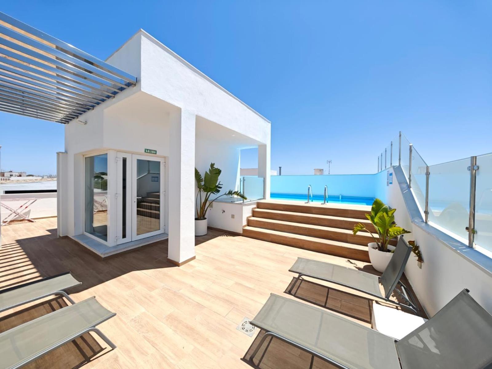Apartamento Nuevo En Planta Baja A Con Piscina Y Solarium Barbate Kültér fotó